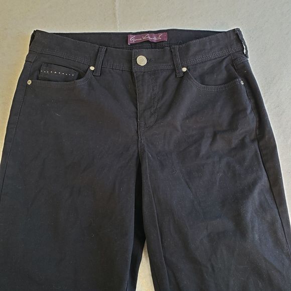 Gloria Vanderbilt Jeans Womens 6 29x30 Black Jordyn Bootcut Embroidered Beaded - Picture 12 of 16